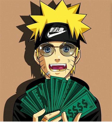 naruto wearing supreme wallpaper